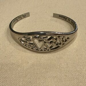 Bracelet Mother/Daughter Silver Heart Cutout